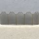 Antique 19th century fireplace screen, 5-panel spark arrester