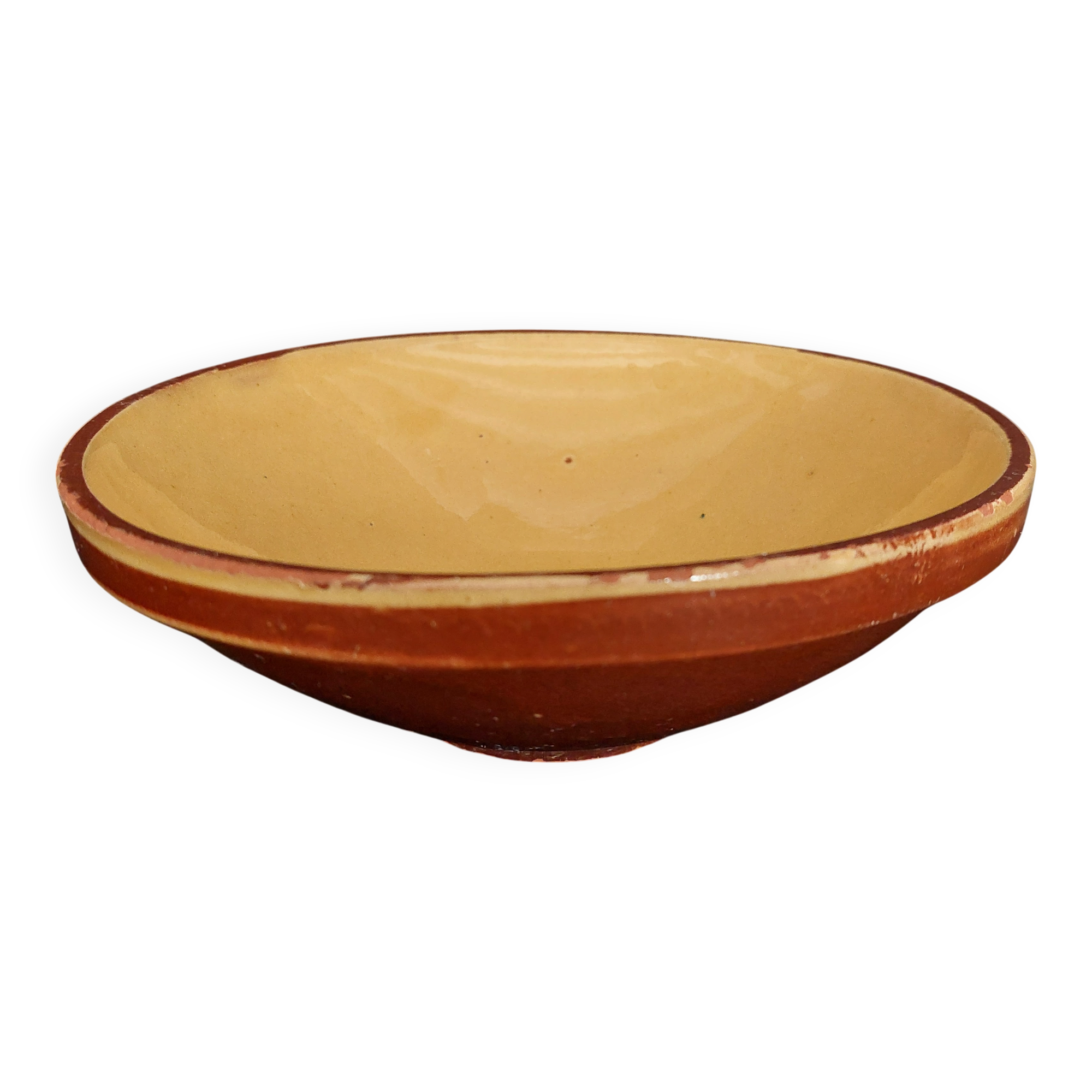 Glazed terracotta bowl from the 20th century.