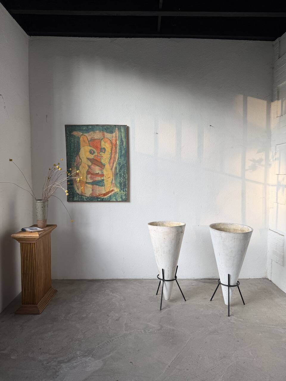 Willy Guhl planter cones x2