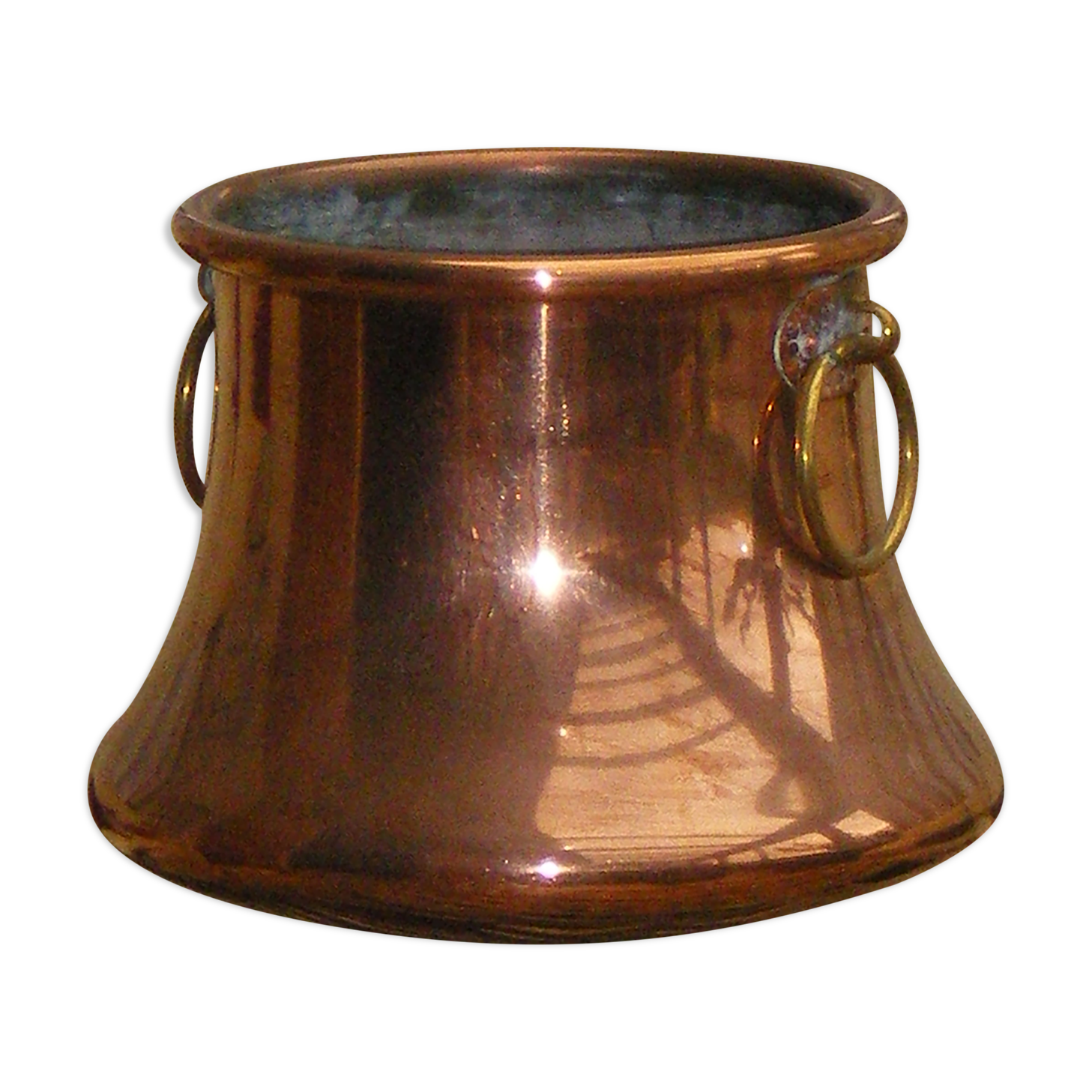 Cache pot ancien cuivre