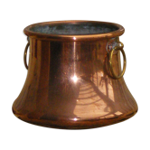 Cache pot ancien cuivre