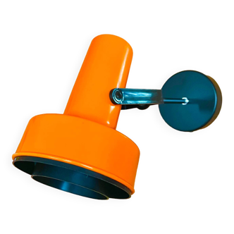 70's orange wall light