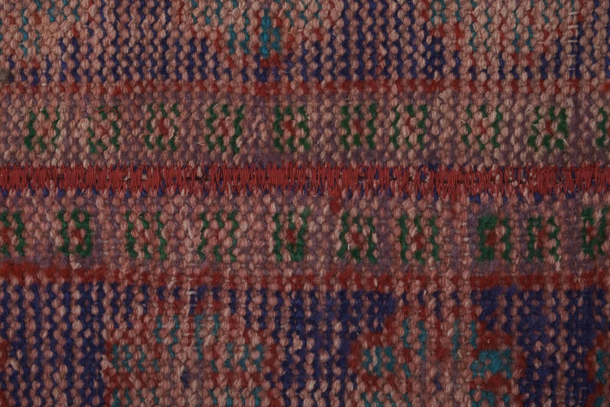 Vintage Turkish hallway rug 46x373 cm