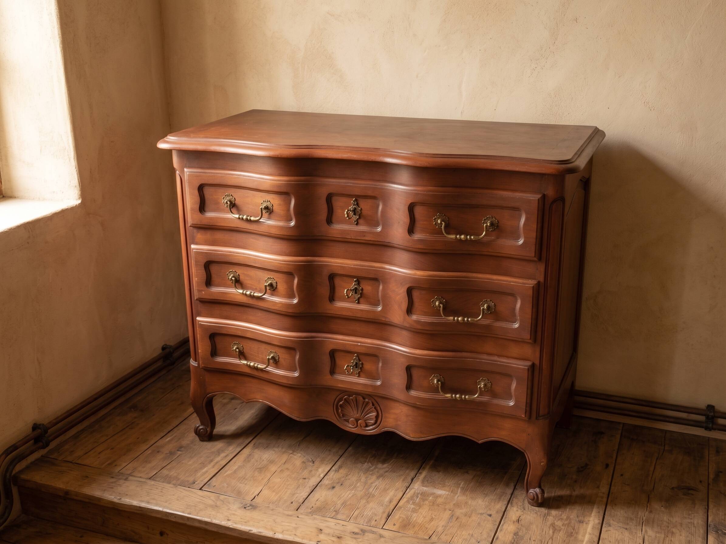 Commode artisanale merisier