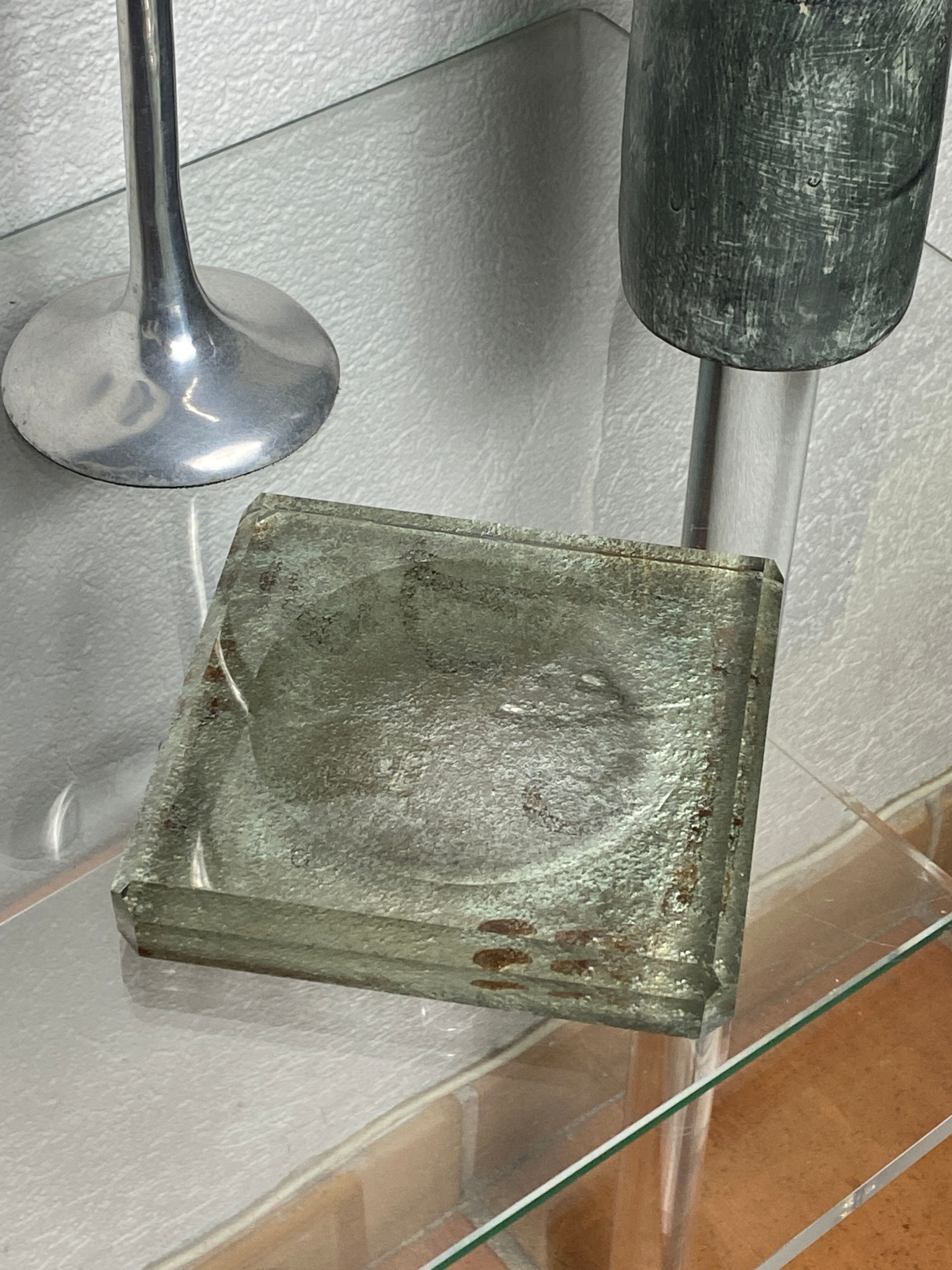 Art Deco glass catchall, Jean Luce