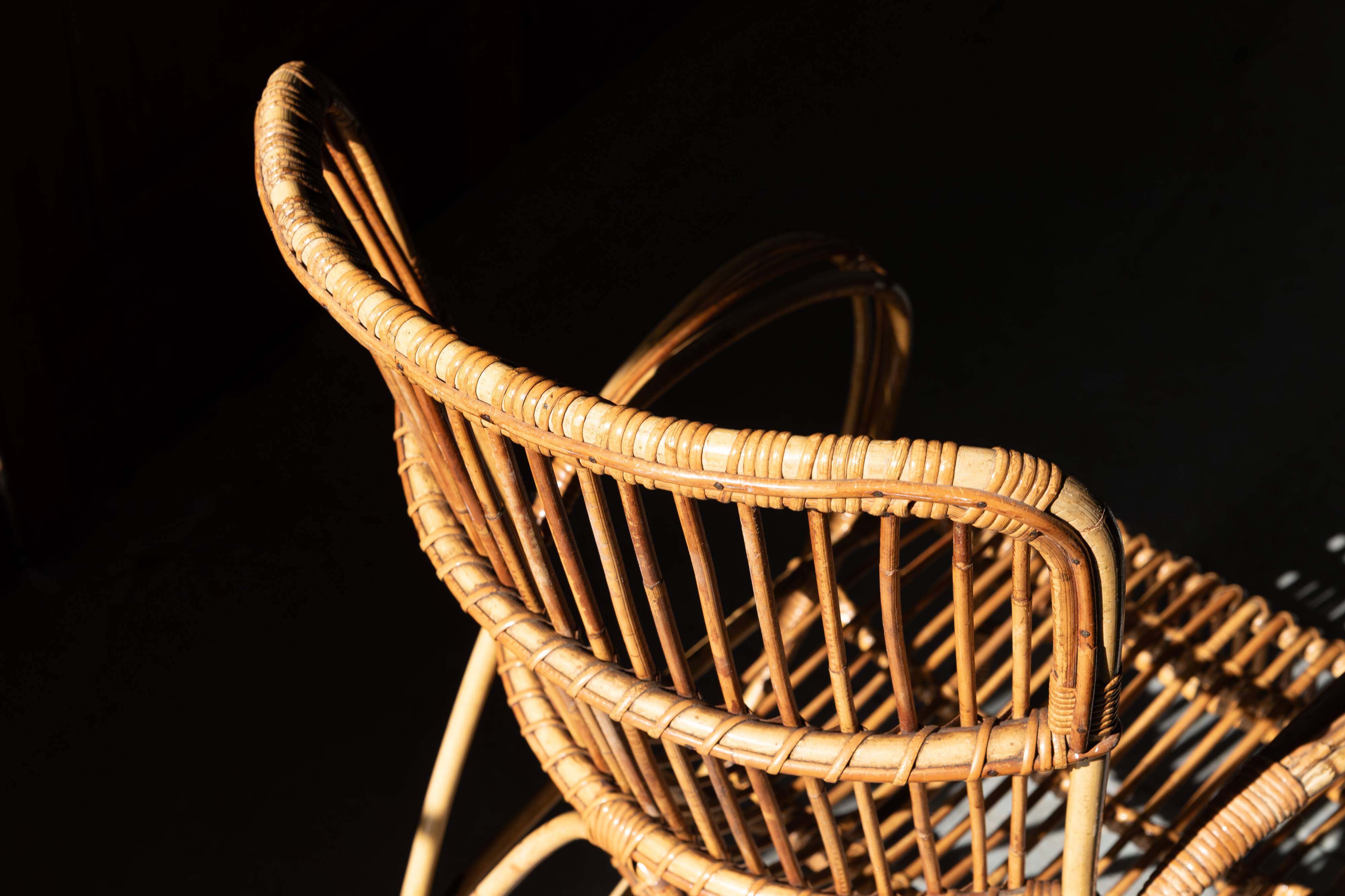 Chaise esy en rotin 'RB2' par Rosé Noordwolde