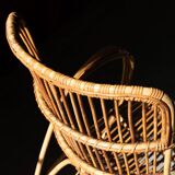 'RB2' rattan chair by Rosé Noordwolde