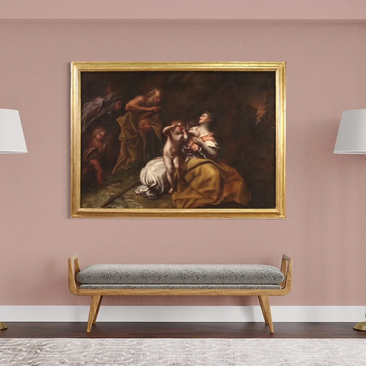 Religious painting from the 17th century