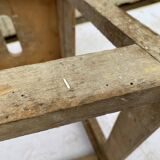 Wooden workshop stool from the 1950s