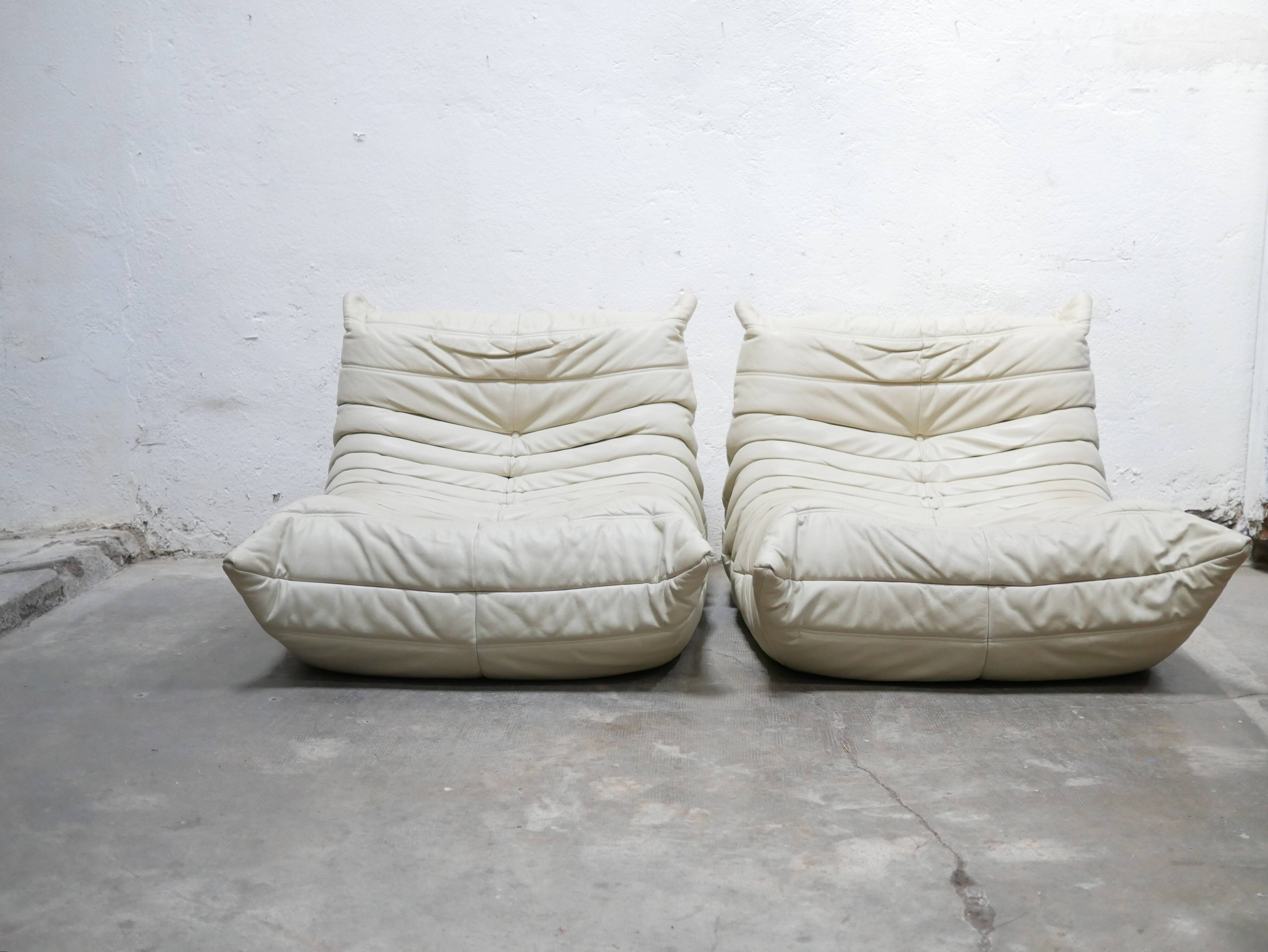 Togo leather chair by Michel Ducaroy for Ligne Roset
