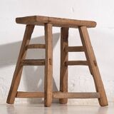 Large antique solid wood stool (c.1900)