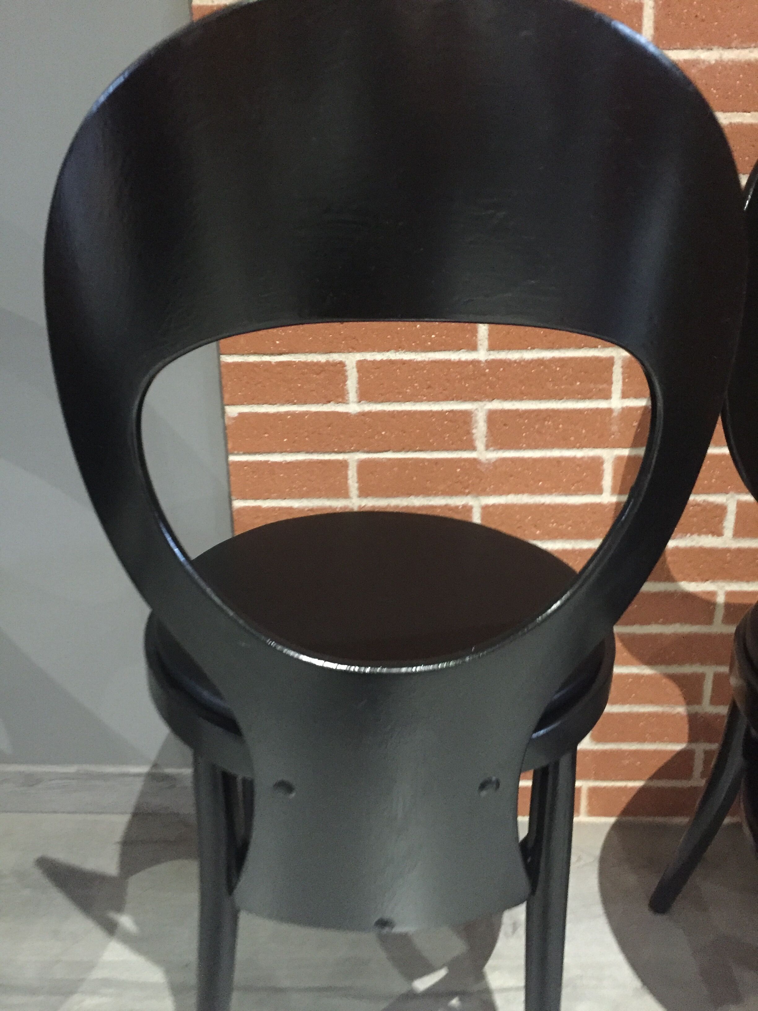 Suite of 4 Baumann chairs, model "seagull"