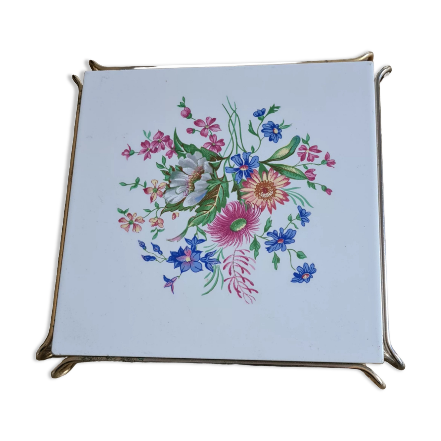 Old faience trivia Gien floral decoration