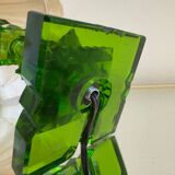 Art Deco Emerald Crystal Lamp