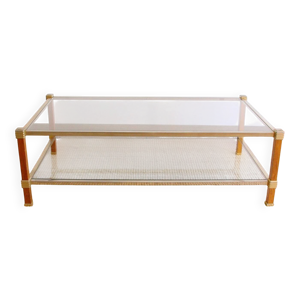 Table basse vintage double