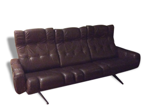 Canapé vintage Danois en cuir