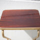 Metal wheeled tray with formica top, vintage wheeled cabinet, vintage side table