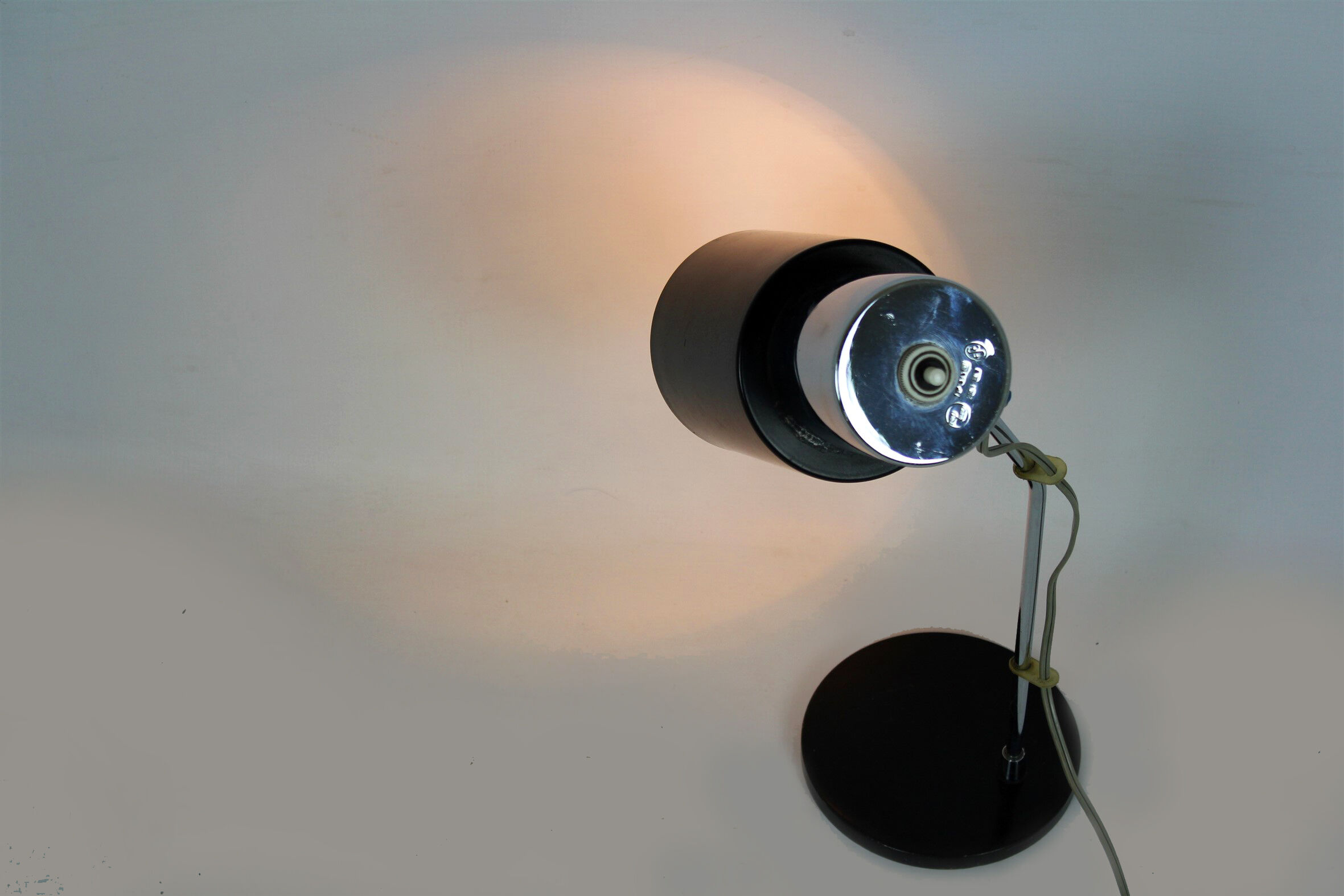 Black & Silver Table Lamp by Josef Hurka for Napako, 1970s