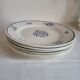 6 Flat Plates in earthenware Moulin des Loups & Hamage model Lucien