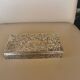 Old box in chiseled silver metal