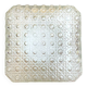Square glass flush mount light ceiling or wall