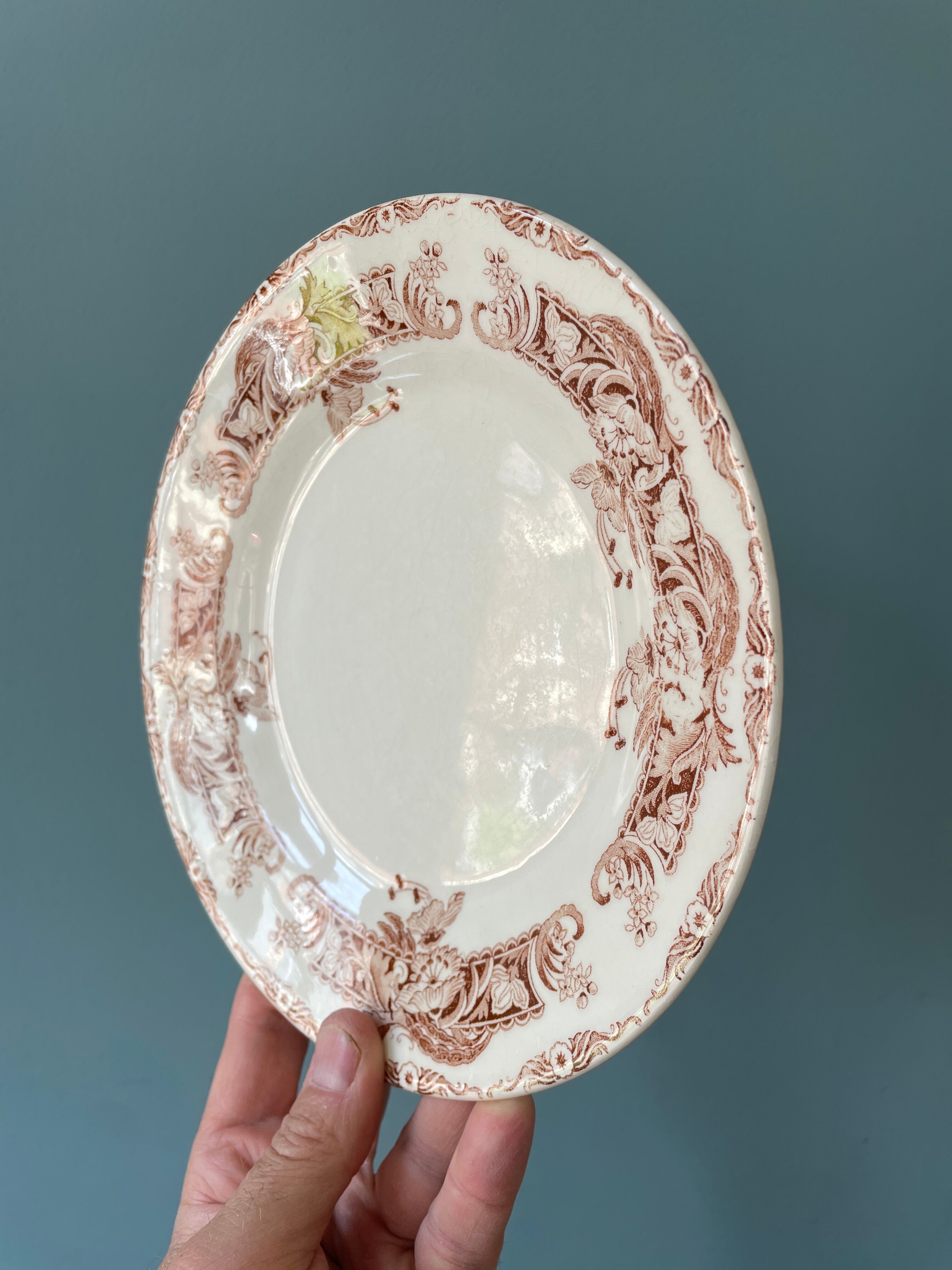 Series of 11 plates Creil and Montereau, Ceylon service