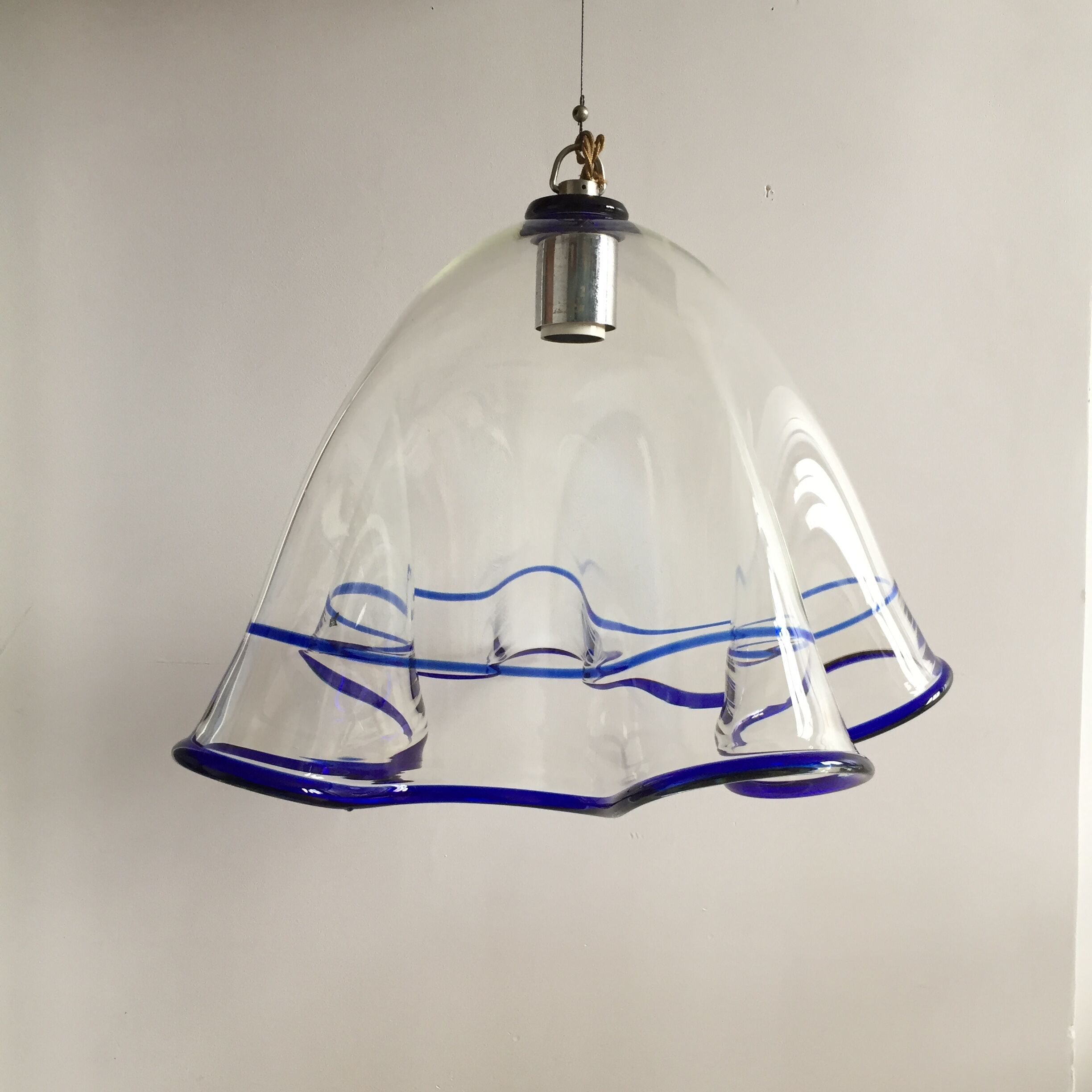 Large hanging IB Itre glass Murano 1970
