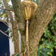 Chandelier, vintage mother-of-pearl lotus pendant 1980