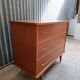 Scandinavian chest of drawers with compass feet