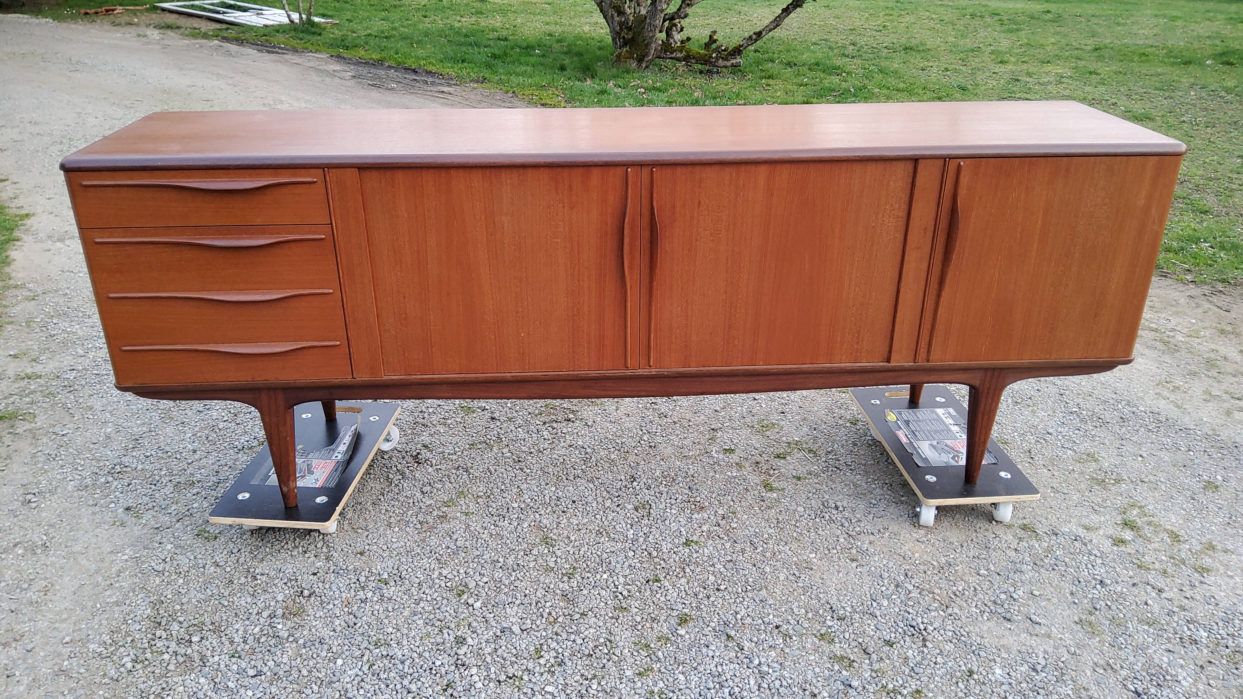 Scandinavian teak line buffet