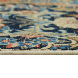 Handmade oriental unique 1980s 242 cm x 338 cm beige wool carpet