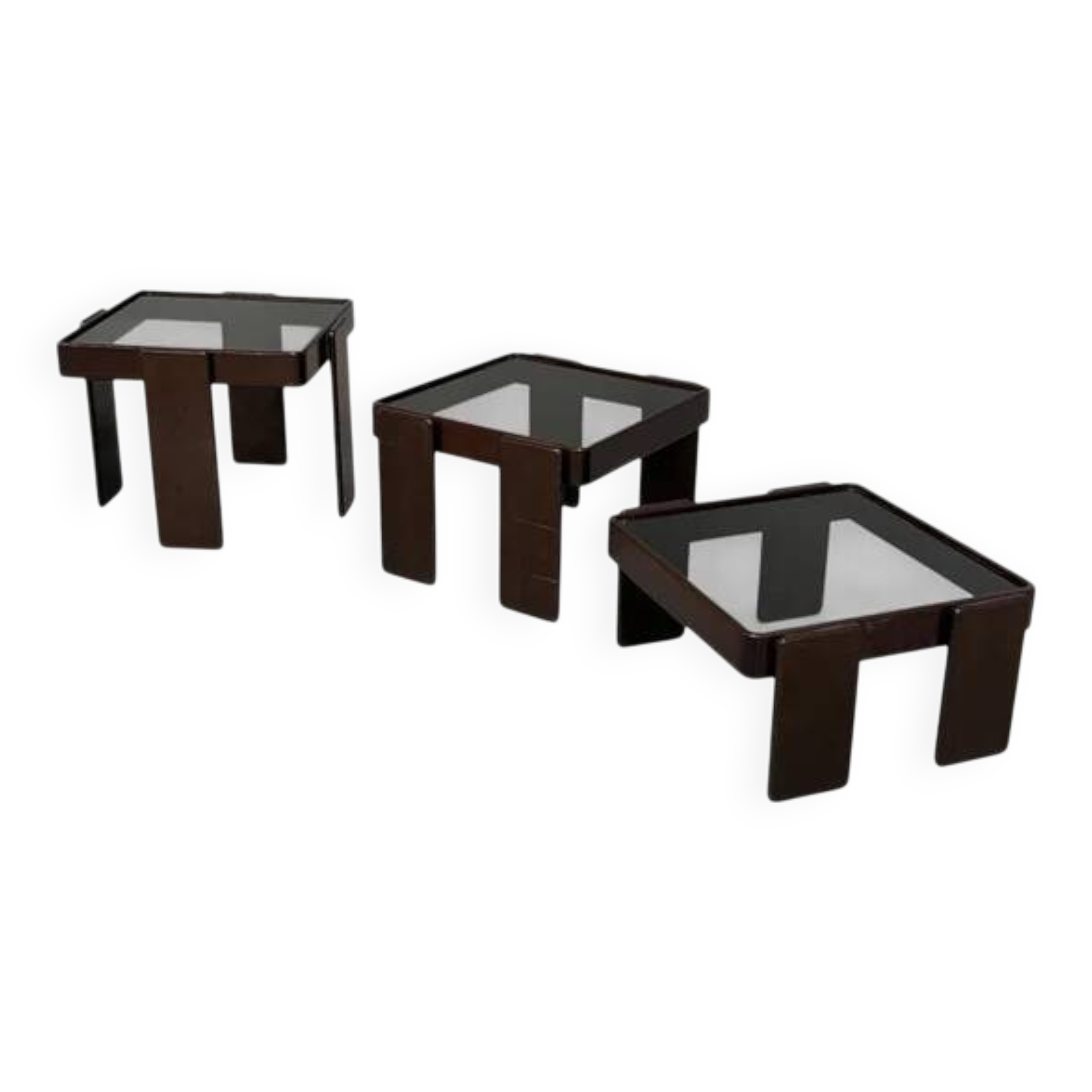 Vintage Cassina nesting tables by Gianfranco Frattini, Italy 1960s