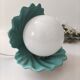 Vintage blue shell ceramic lamp