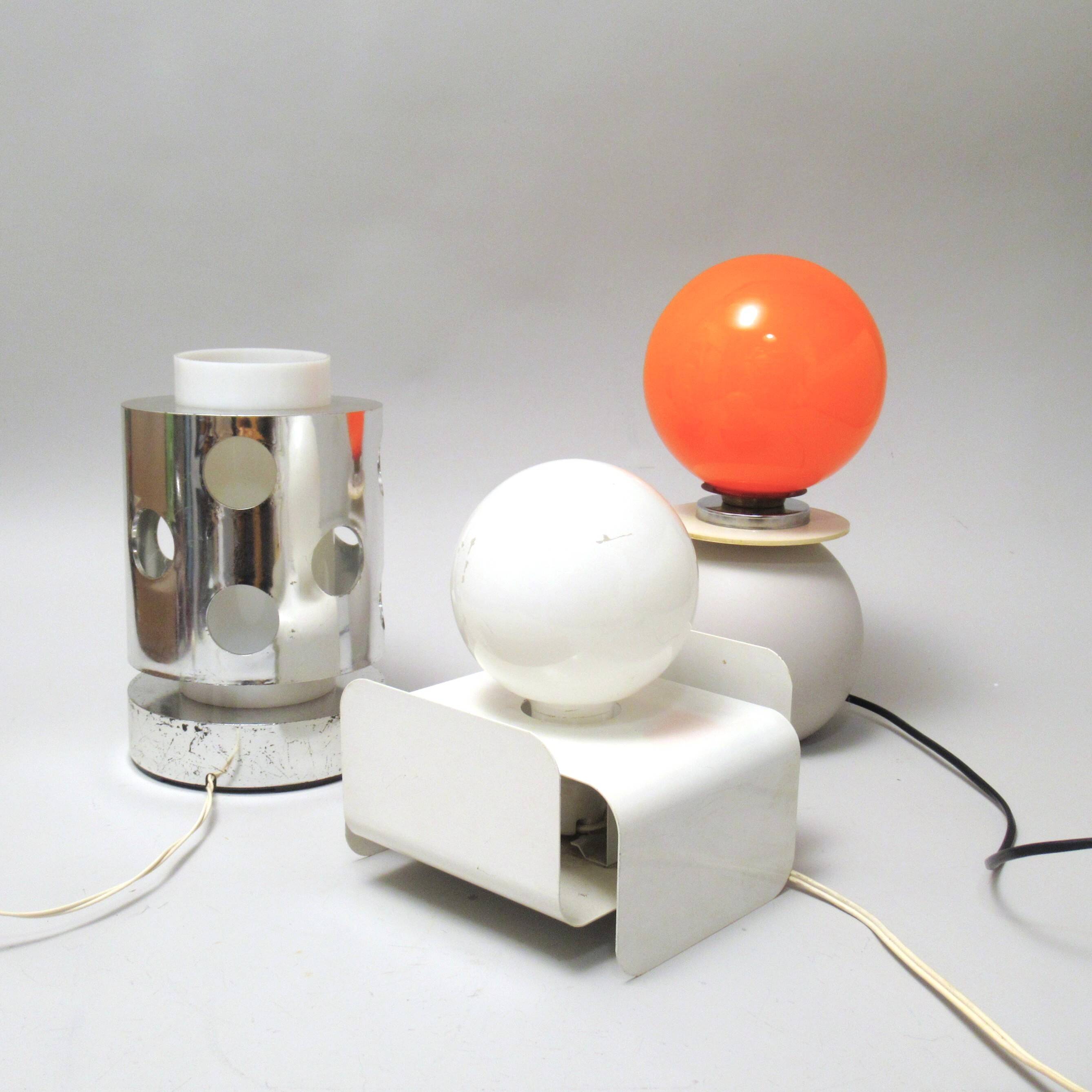 Chrome lamp Marina Malabotti 1970s