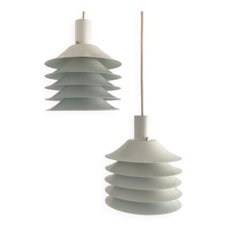 Danish mid-century lamellar suspensions by Lyfa, 1960s, set of 2.