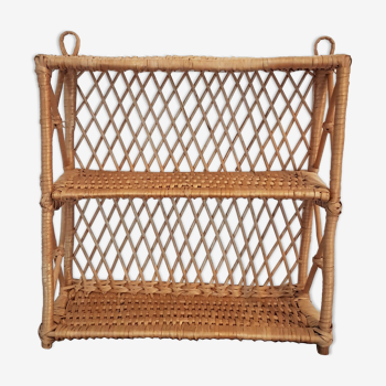 Rattan shelf