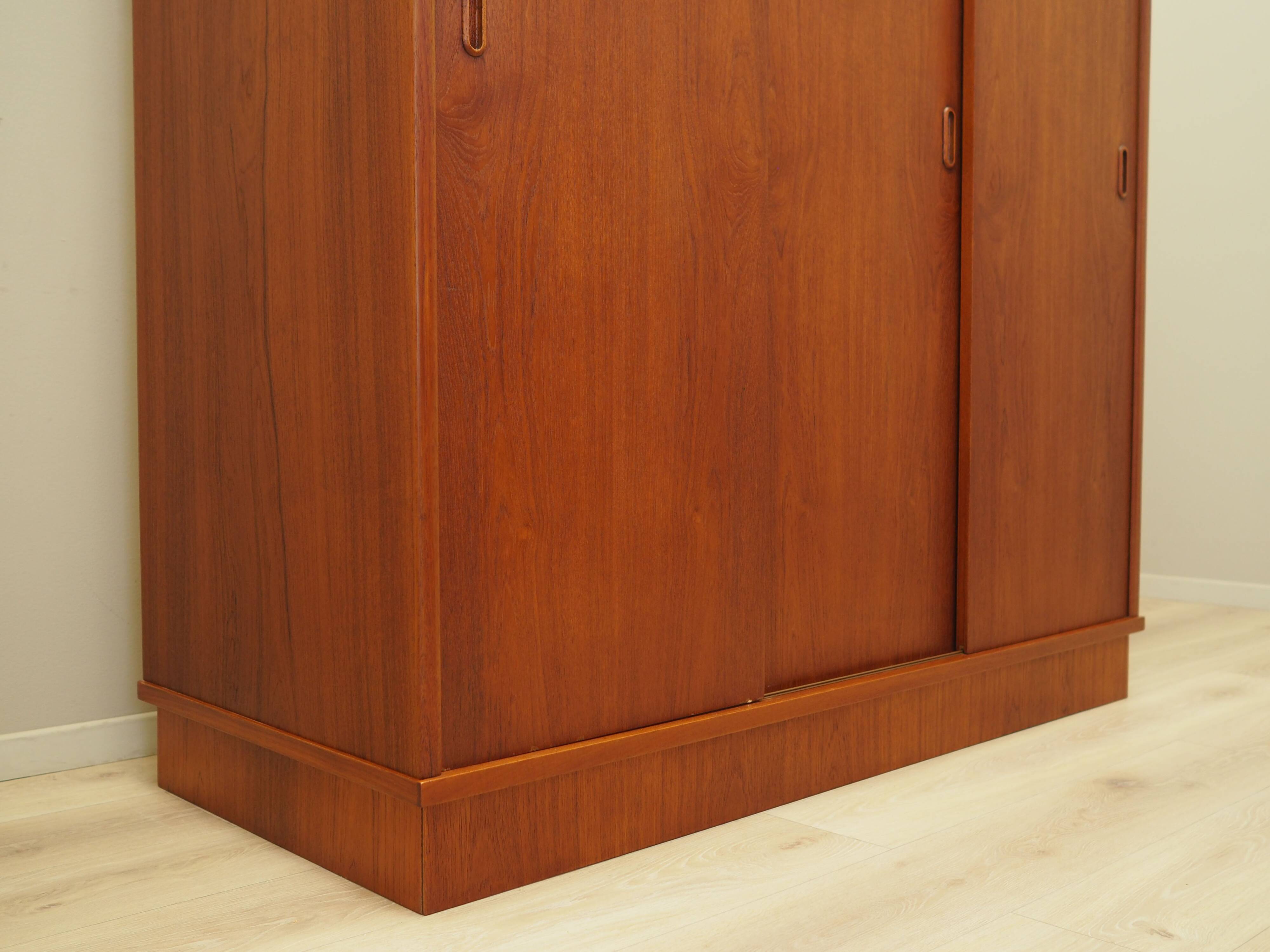 Teak wardrobe, Danish design, 1970s, produced in Denmark