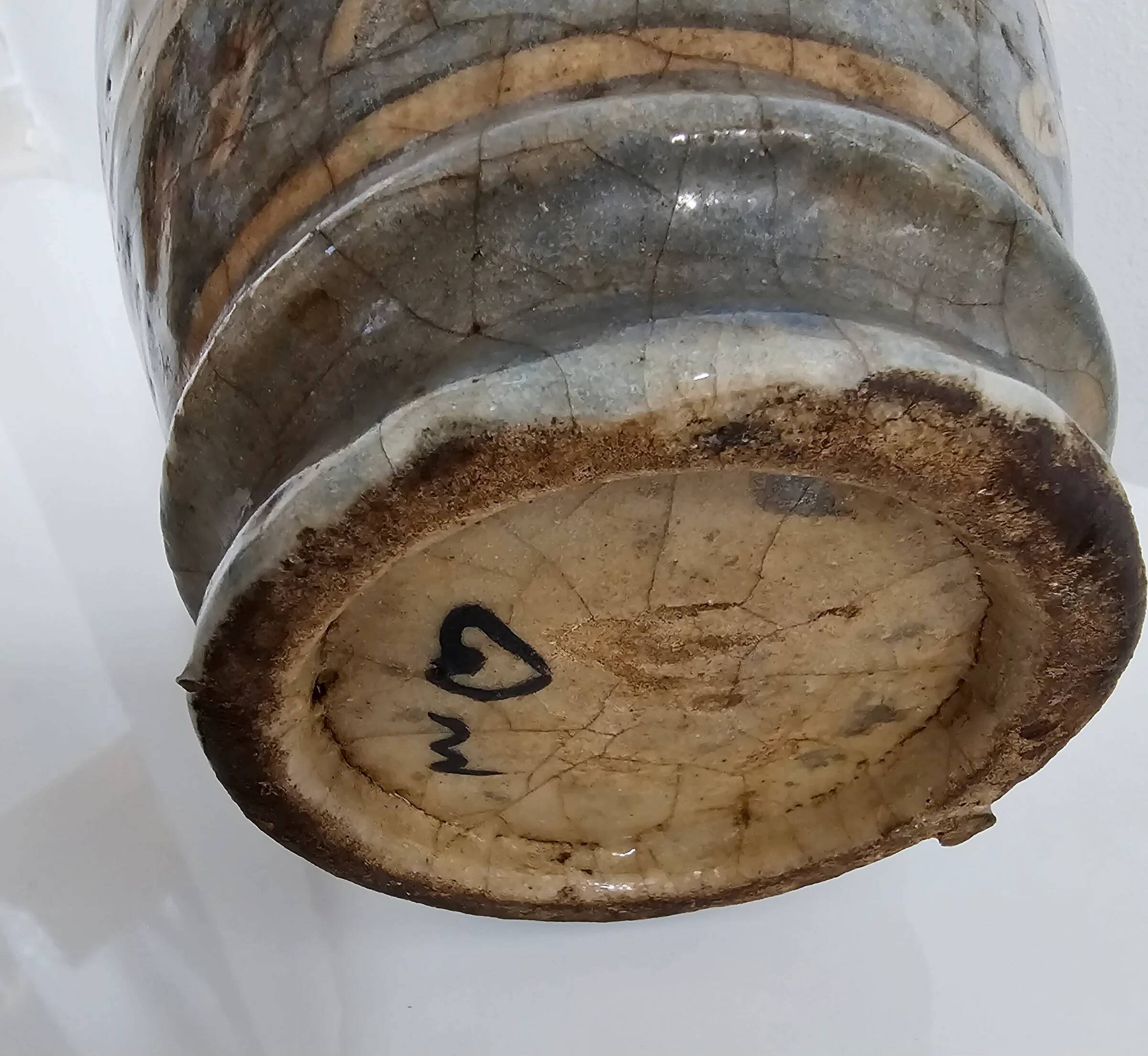 Early 20th century Persian Qajar dynasty pottery vases / bowl / bottle / 1900s