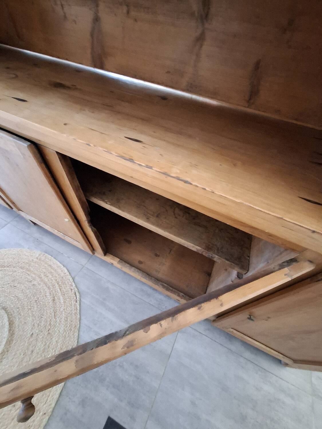 Large solid wood sideboard