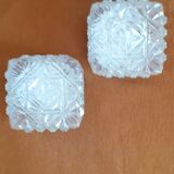 Ceiling lamp in molded glass