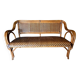 Ensemble canapé table rotin vintage 70 Riviera bohème