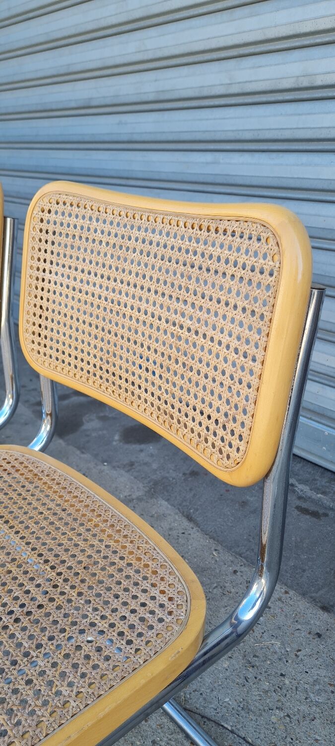 Set of 4 chairs cesca B32 by Marcel breuer