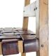 Large Vintage Bar Stool In Wood & Leather, Czechoslovakia 1950s