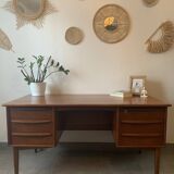 Danish Falster Teak Desk by Svend Madsen, 1960s