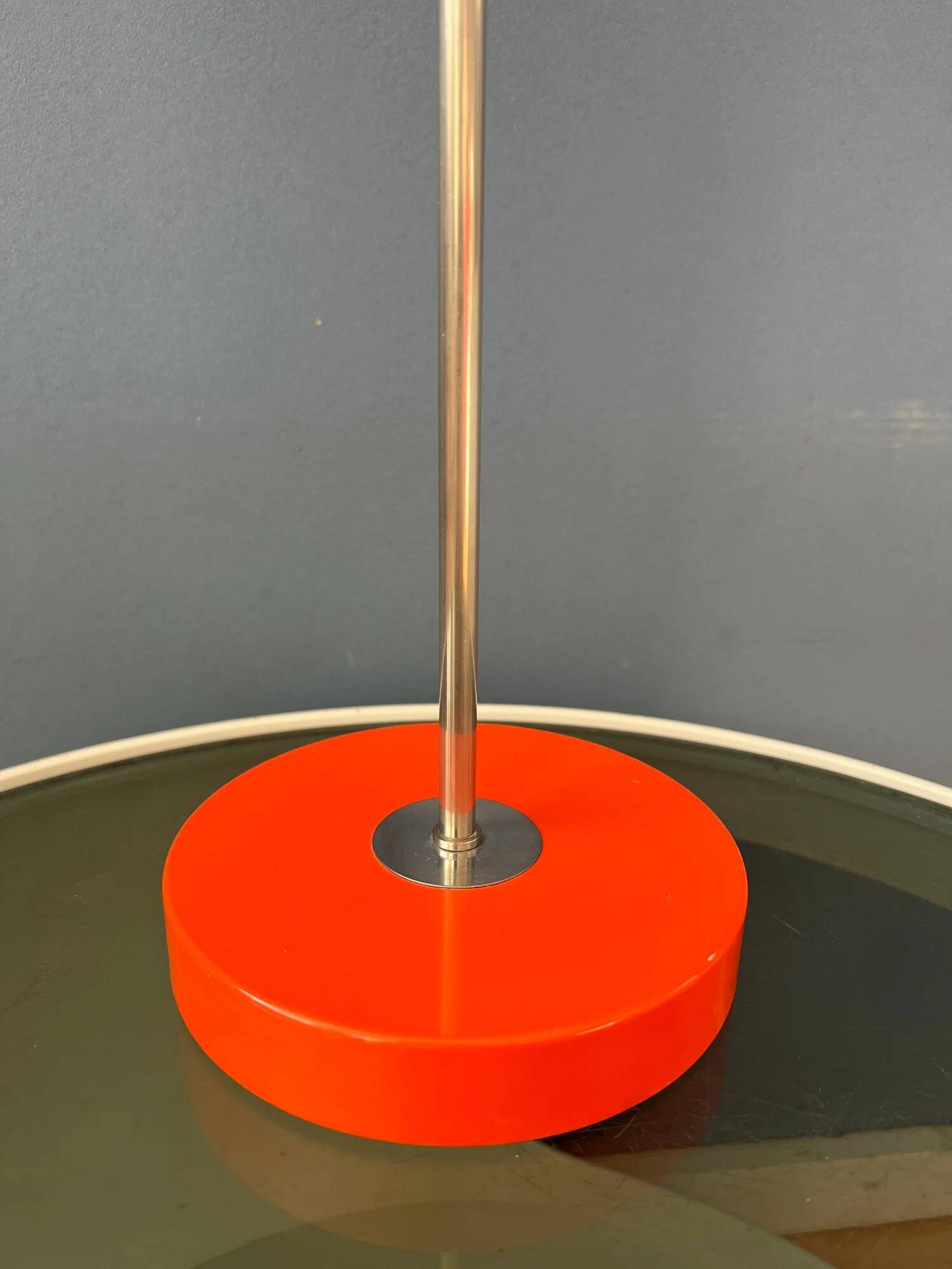 Mid-century orange eyeball space age desk lamp