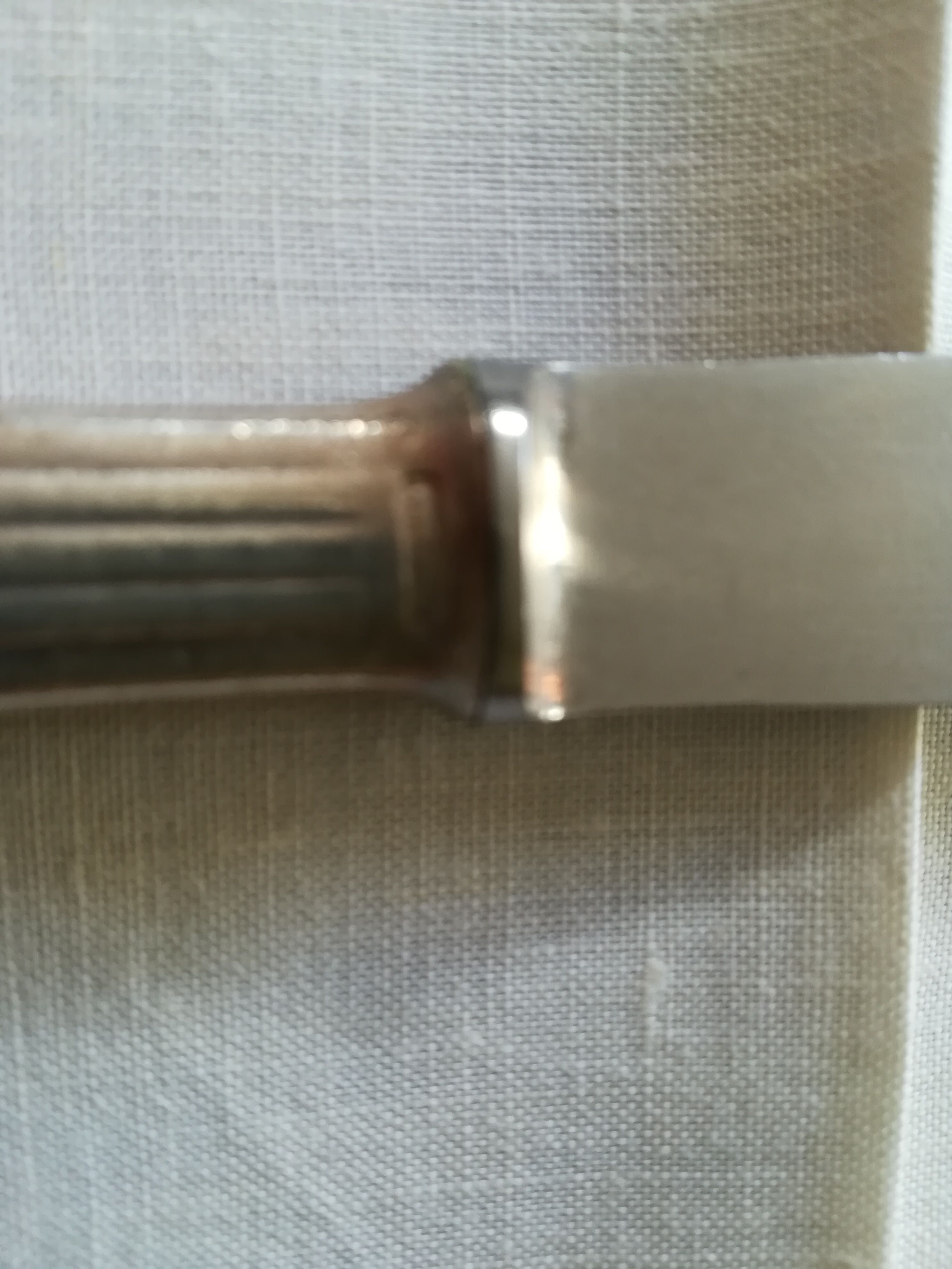8 vintage Christofle knives in silver metal