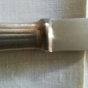 8 vintage Christofle knives in silver metal