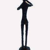 Brutalist bronze sculpture