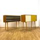 Retro chests of drawers, Jiří Jiroutek, 1960s, Czechoslovakia