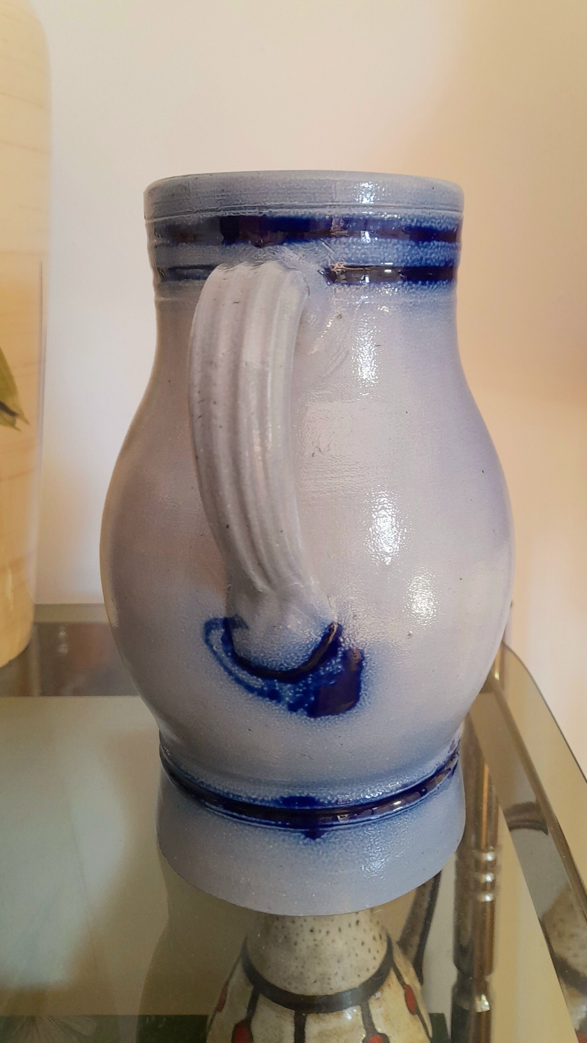 Vase or pitcher in sandstone from Alsace 60s